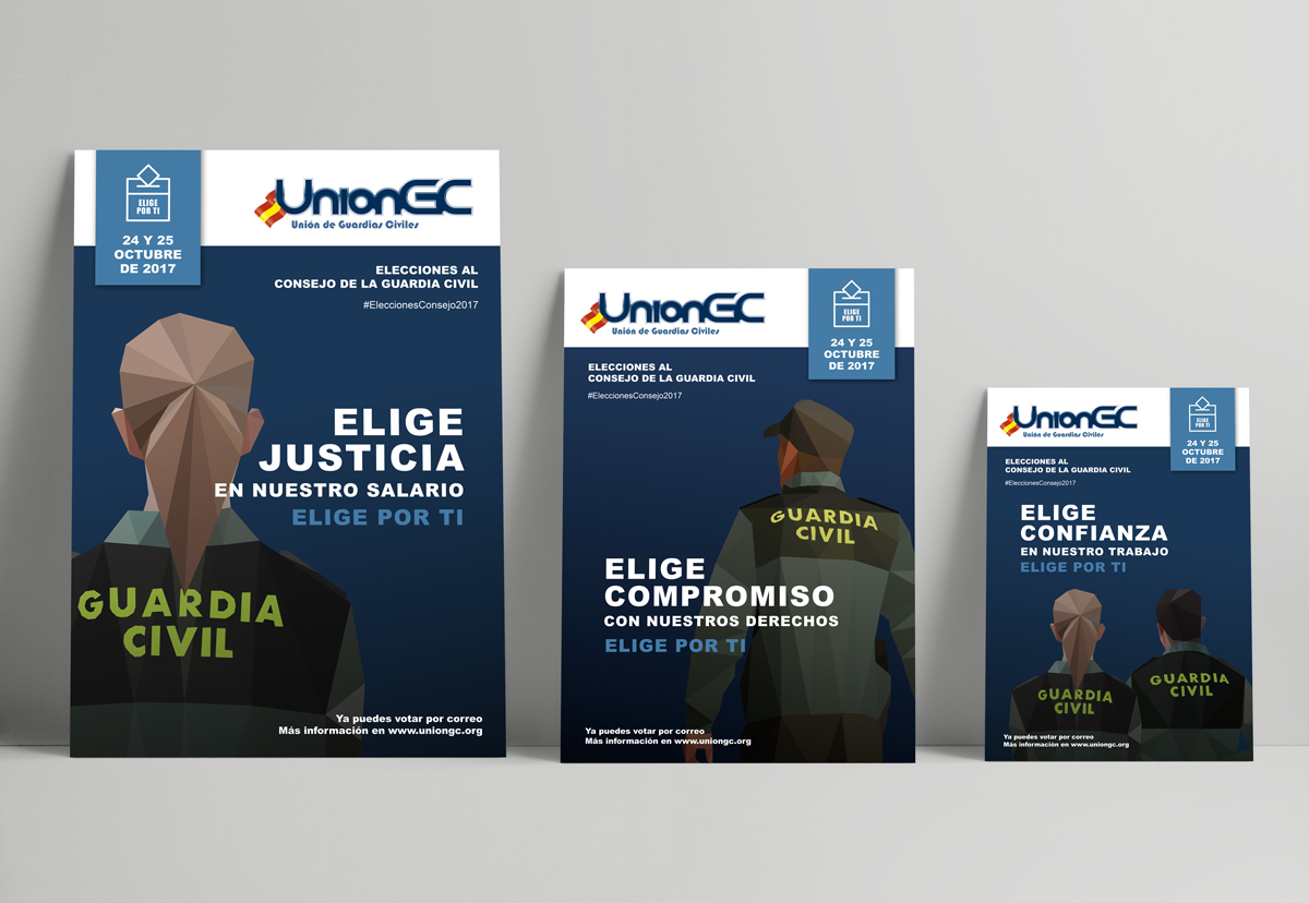 diseño Carteles electorales Unión GC