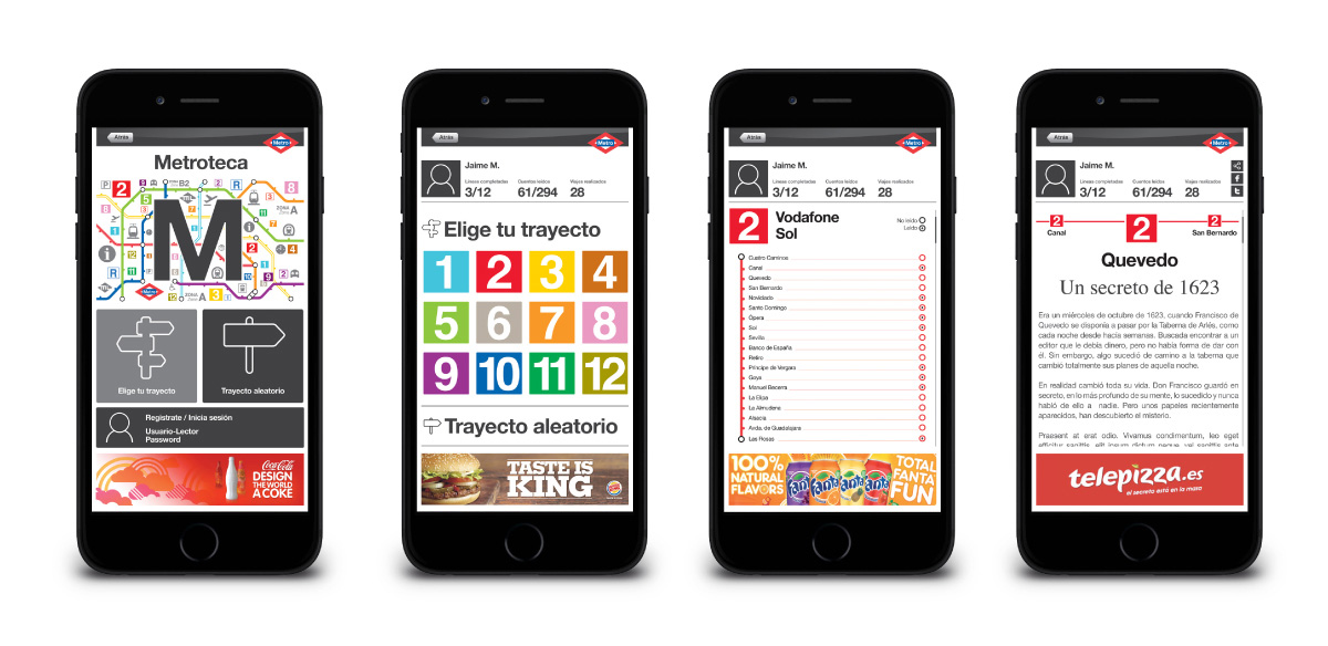 diseño app La Metroteca