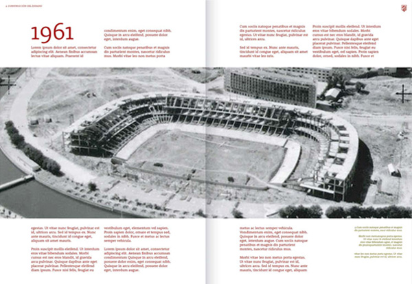 diseño editorial Atlético de Madrid